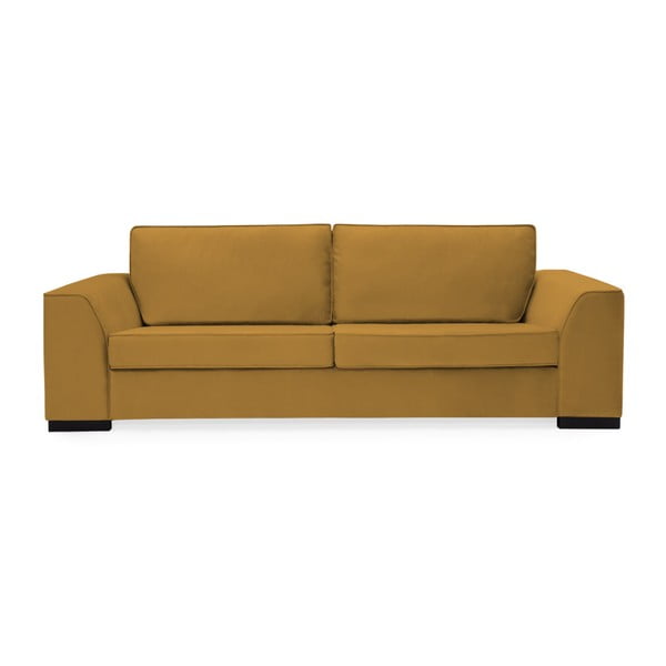 Ciemnożółta sofa 3-osobowa Vivonita Bronson