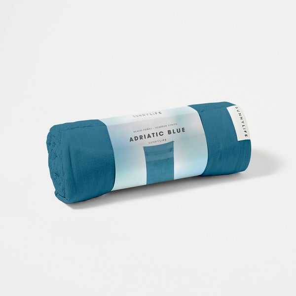 Niebieski bawełniany ręcznik plażowy Sunnylife Summer Stripe, 175x90 cm-image-3
