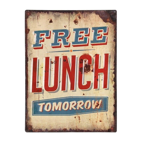 Metalowy obraz Free Lunch