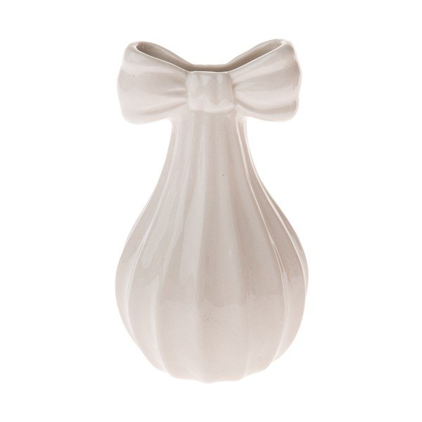 Kremowy porcelanowy wazon (wysokość 12 cm) – Dakls