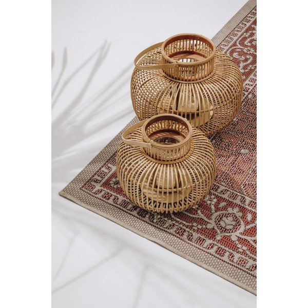 Zestaw 2 bambusowych lampionów Hübsch Bamboo-image-1