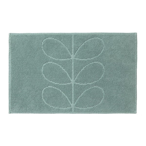 Zielono-niebieski dywanik łazienkowy Orla Kiely Jacquard, 50x80 cm