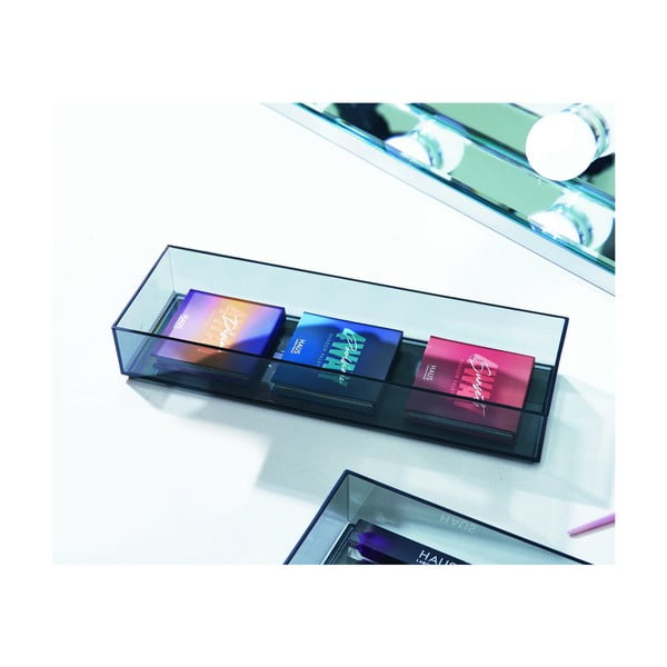 Organizer łazienkowy na kosmetyki z plastiku z recyklingu w kolorze matowej czerni – iDesign-image-1