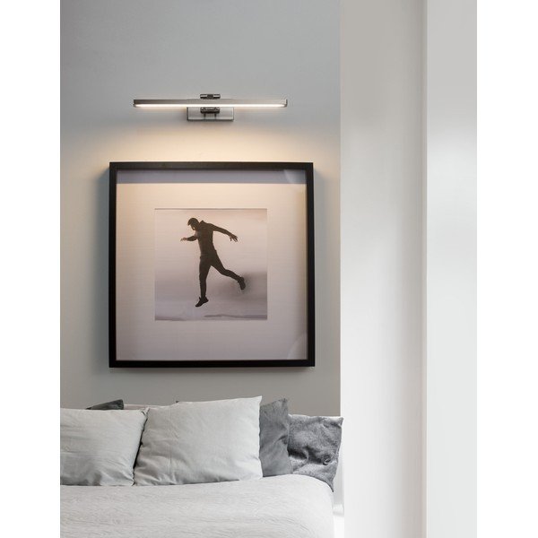 Aluminiowy kinkiet LED z elastyczną konstrukcją w kolorze srebra Marnell – Nova Luce-image-1