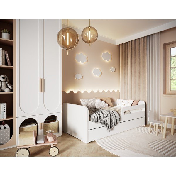 Białe łóżko dziecięce ze stelażem 80x200 cm Duuli – ELTAP-image-2