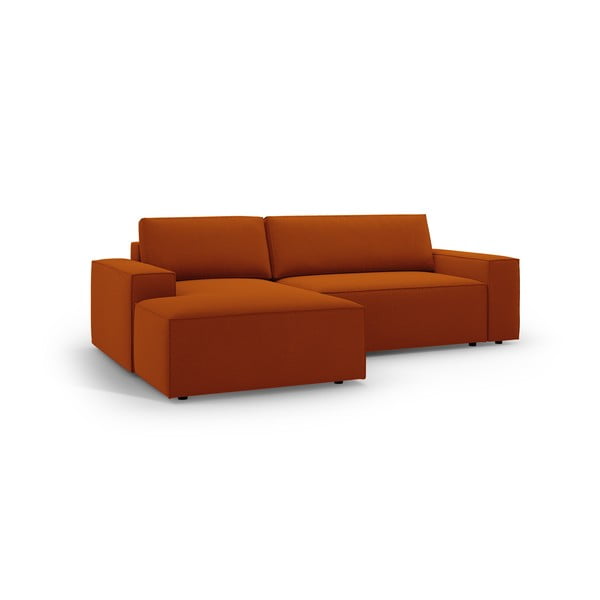 Ceglasty rozkładany narożnik (lewostronny) Jodie – Micadoni Home-image-2