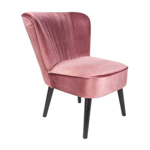Różowe krzesło z aksamitnym obiciem Leitmotiv Luxury