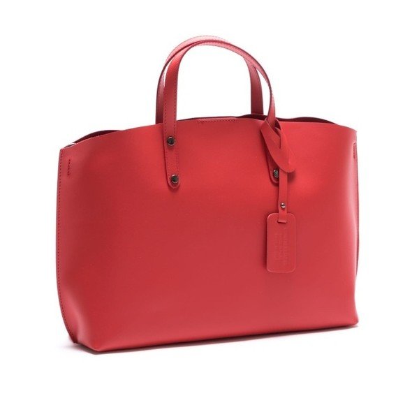 Skórzana torebka Luisa Vannini 3034 Rosso-image-2