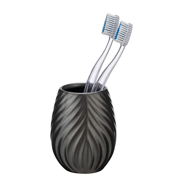 Antracytowy ceramiczny kubek na szczoteczki do zębów Idro – Wenko-image-2