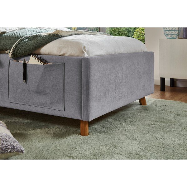 Szare łóżko dziecięce bez stelaża 90x200 cm Cosy – Meise Möbel-image-3