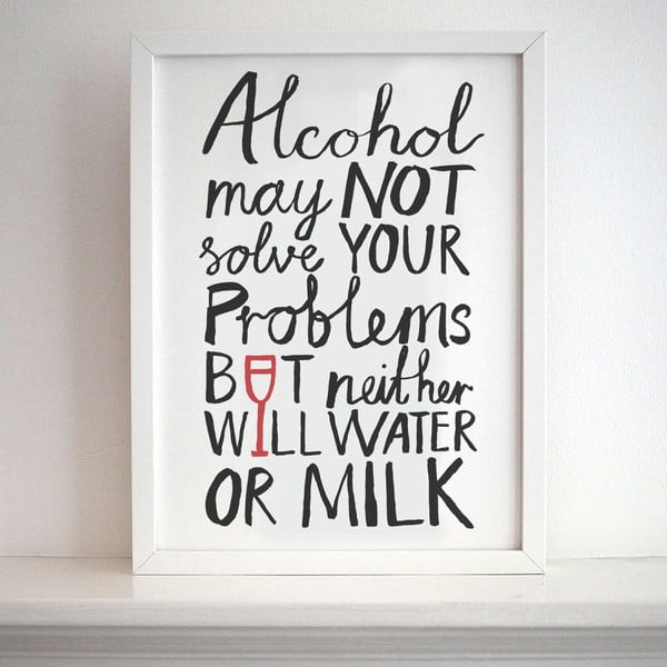 Plakat Alcohol Problems, 30x40 cm