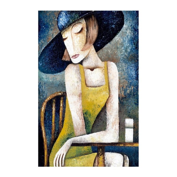 Obraz na płótnie Woman With Hat, 70 x 45 cm