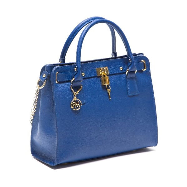 Skórzana torebka Roberta M 199 Bluette-image-1