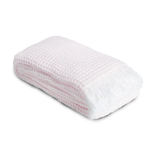 Ręcznik Whyte 100x160 cm, biało-różowy
