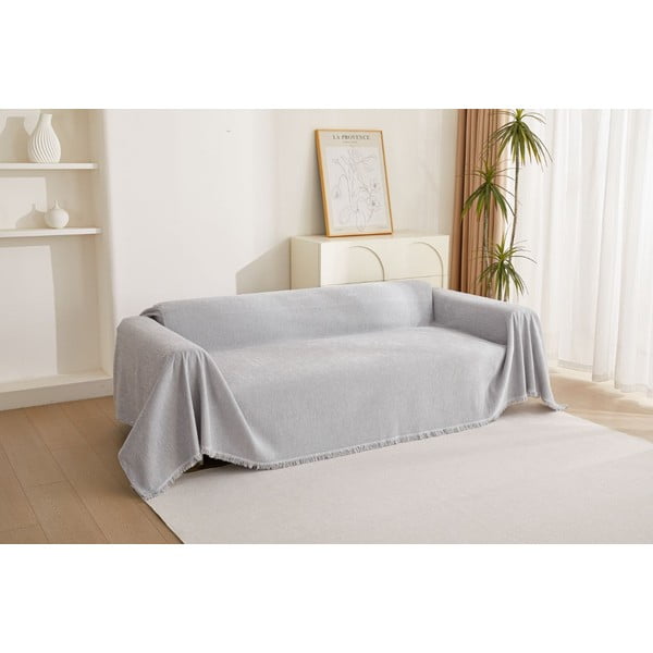 Jasnoszary pokrowiec na fotel 70 cm Talo – Filumi-image-1