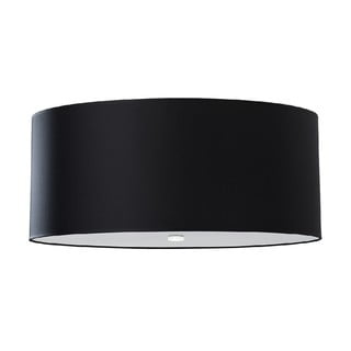 Czarna lampa sufitowa ze szklanym kloszem ø 70 cm Volta – Nice Lamps
