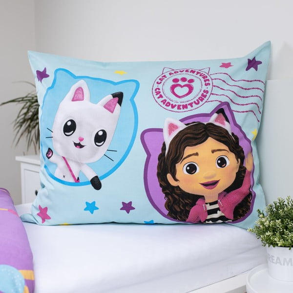 Bawełniana pościel dziecięca jednoosobowa 140x200 cm Gabby's Dollhouse "Balloon"  – Jerry Fabrics-image-3