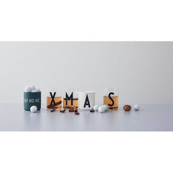 Ciemnozielony porcelanowy kubek Design Letters Favourite Ho Ho Ho-image-1