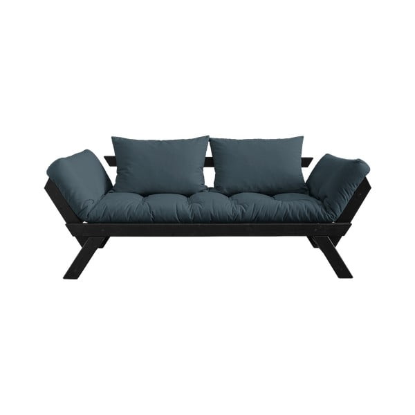 Sofa rozkładana z niebieskozielonym pokryciem Karup Design Bebop Black/Petroleum