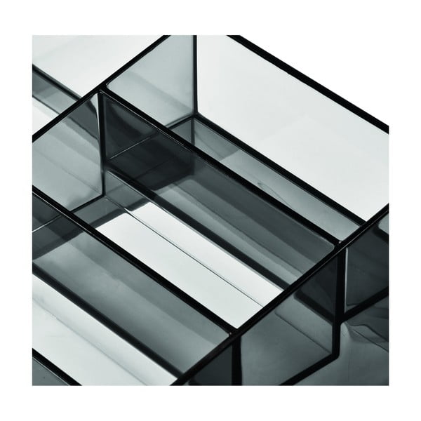 Organizer łazienkowy na kosmetyki z plastiku z recyklingu w kolorze matowej czerni Nail Station – iDesign-image-4