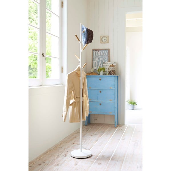 Biały wieszak YAMAZAKI Plain Pole Hanger-image-1