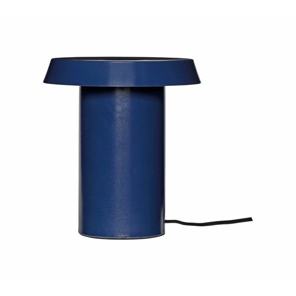 Niebieska metalowa lampa stołowa Keen – Hübsch