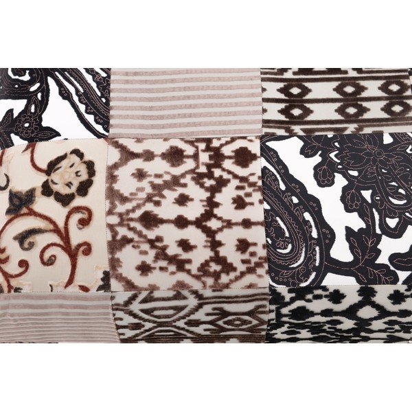 Ławeczka Patchwork Brown/Beige-image-1