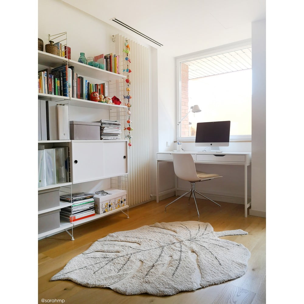Beżowy bawełniany dywan dziecięcy tkany ręcznie odpowiedni do prania 120x180 cm Monstera Natural – Lorena Canals (zdjęcie 6)