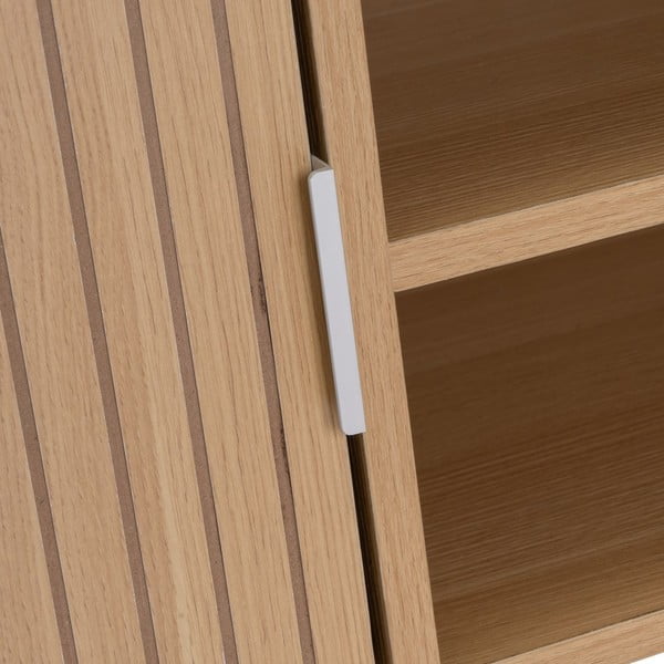Szafka pod TV w dekorze dębu w naturalnym kolorze 120x45x40 cm Mid-Lines – Casa Selección-image-4