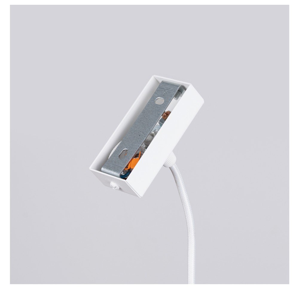 Biała metalowa lampa wisząca LED Nebula – Sollux (zdjęcie 4)
