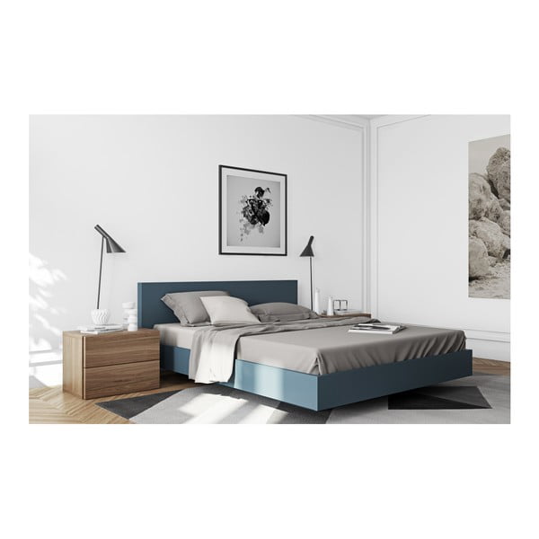 Brązowa szafka nocna z 2 szufladami TemaHome Aurora-image-4