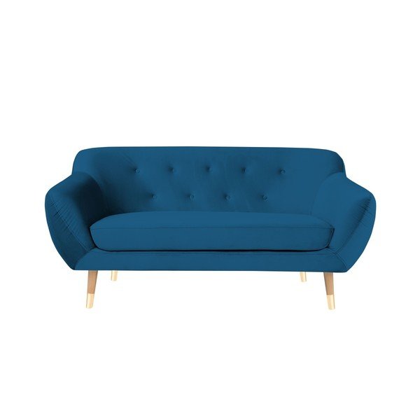 Niebieska sofa 2-osobowa Mazzini Sofas Amelie