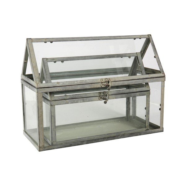 Zestaw 2 pudełek dekoracyjnych Côté Table Jardinet-image-3