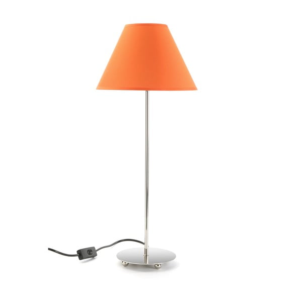 Pomarańczowa lampa stołowa Versa Metalina, ø 25 cm