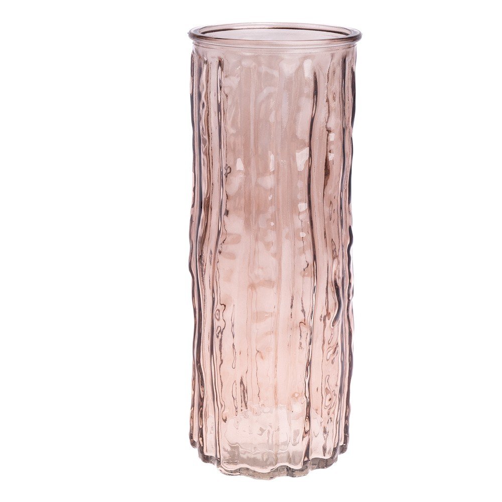 Brązowy szklany wazon (wysokość 25 cm) – Dakls