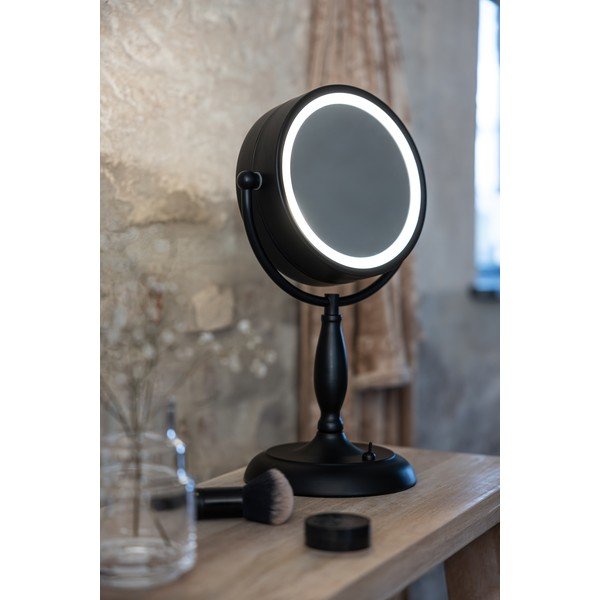 Lampa stołowa w kolorze matowej czerni ze szklanym kloszem (wysokość 36 cm) Face – Markslöjd-image-1