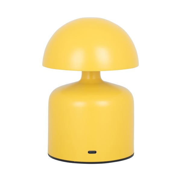 Żółta lampa stołowa z metalowym kloszem (wysokość 15 cm) Impetu – Leitmotiv