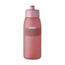 Jasnoczerwona plastikowa butelka 500 ml Ellipse – Mepal