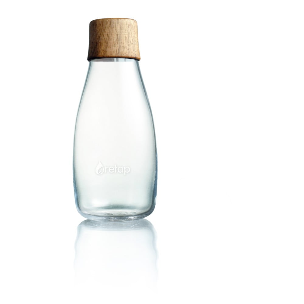 Szklana butelka z drewnianą zakrętką ReTap, 300 ml