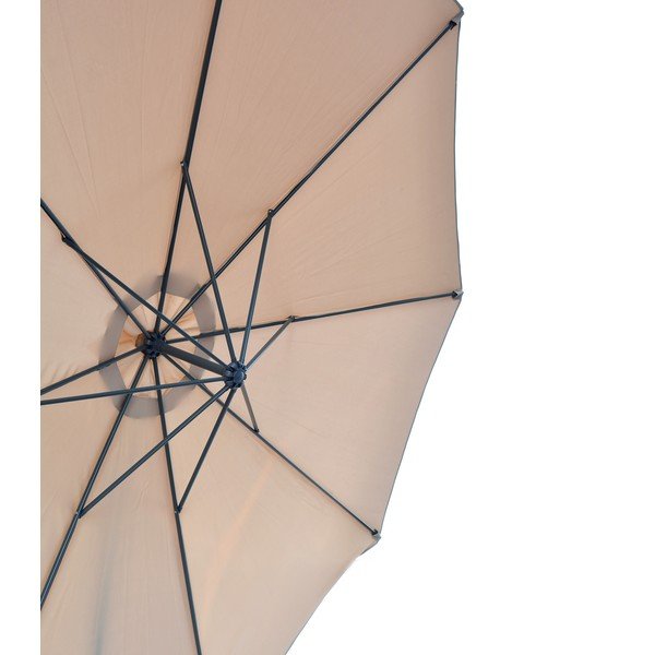 Beżowy parasol ogrodowy ø 350 cm – Rojaplast-image-1