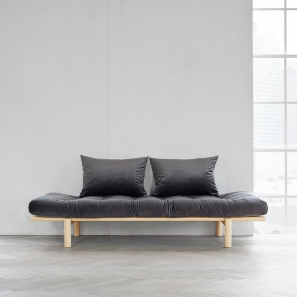 Wielofunkcyjna sofa Karup Pace Natural/Velvet Gray