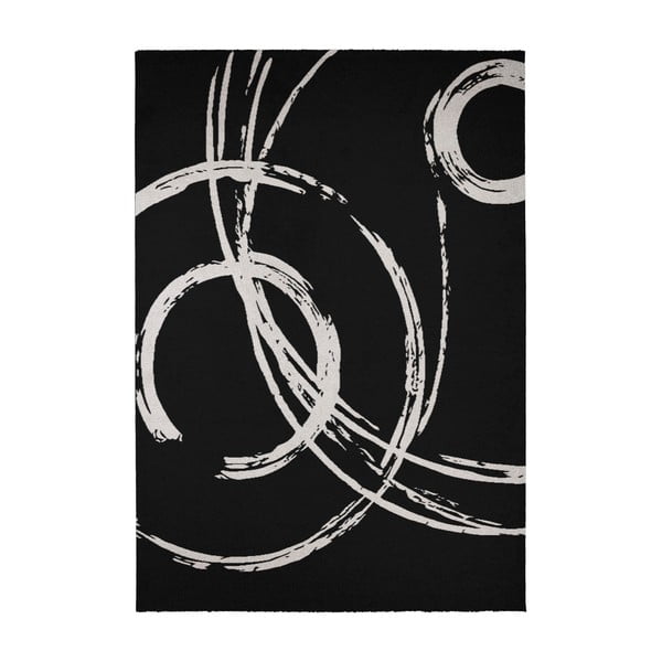 Biało-czarny dywan Calista Rugs Madrid, 135x190 cm