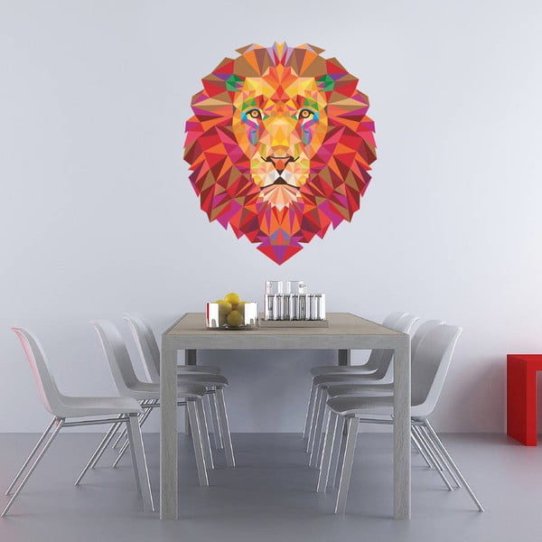 Naklejka ścienna Lion, 120x90 cm