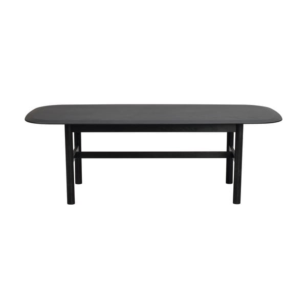 Czarny stolik z litego drewna dębowego 135x62 cm Hammond – Rowico