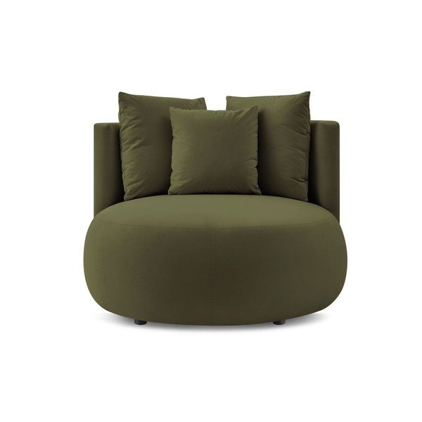 Zielony aksamitny fotel Cesar – Bobochic Paris-image-3