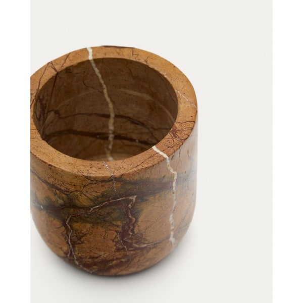 Marmurowy kubek na szczoteczki do zębów w naturalnym kolorze Spalsh – Kave Home-image-4