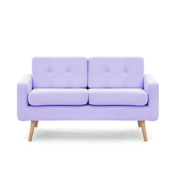 Pastelowofioletowa sofa Vivonita Ina