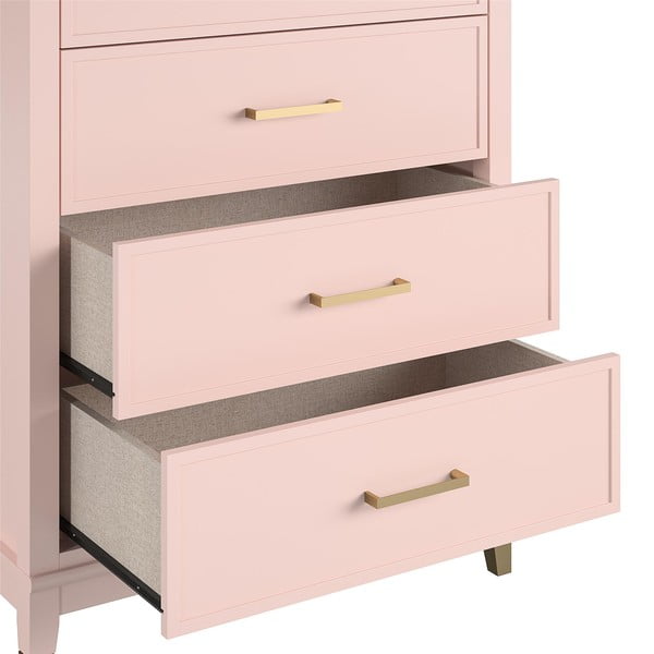 Różowa komoda CosmoLiving by Cosmopolitan Westerleigh, 75x106 cm-image-4