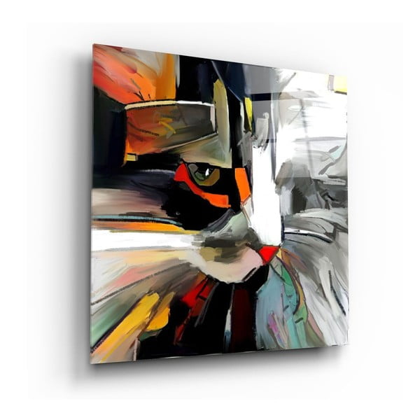 Szklany obraz Insigne Abstract Cat, 60x60 cm