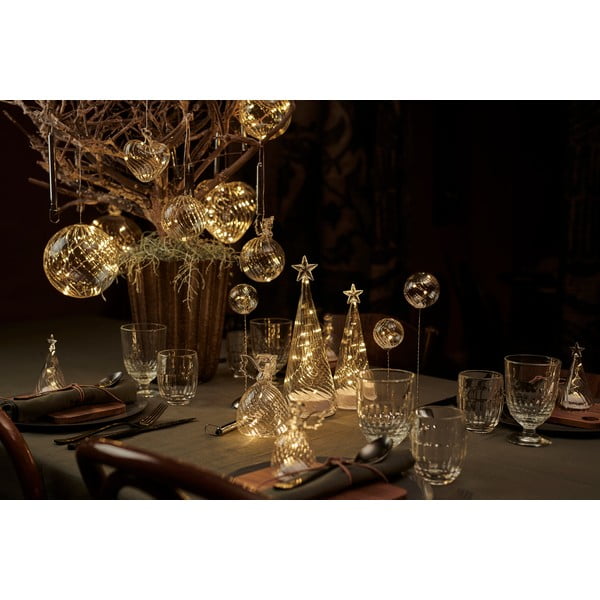 Dekoracja świetlna LED w kształcie bombki Sirius Wave Ball, ⌀ 8 cm-image-4